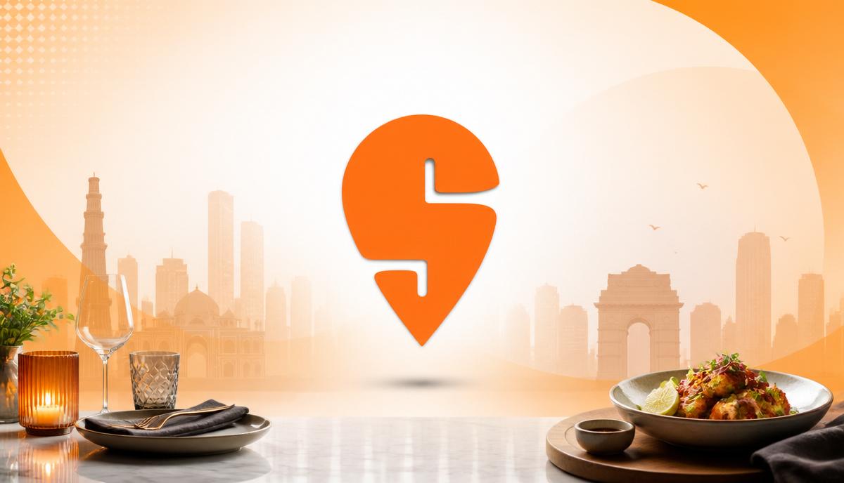 Swiggy Dineout orange logo representing local restaurant ranking strategy on food delivery platforms